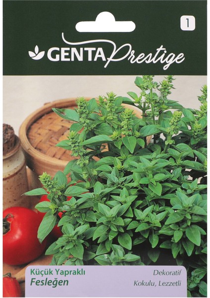Prestige Sebze Tohumu Küçük Yapraklı Fesleğen Genta Prestige
