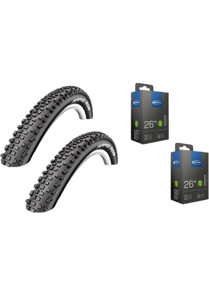 Schwalbe Rapid Rob 26X2.10 + AV13 Iç Dış Lastik Seti