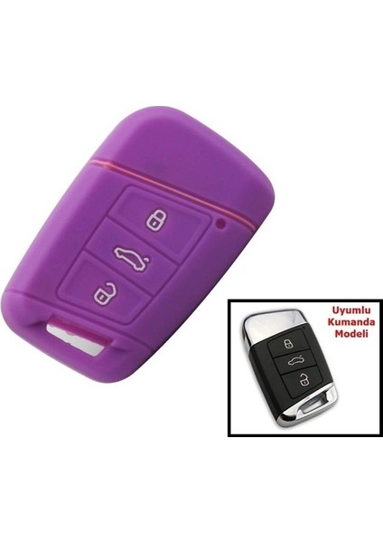 Skoda Superb Silikon Anahtar Kabı, Anahtar Kılıfı