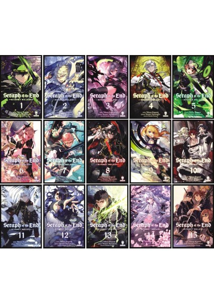 Seraph Of The End - Kıyamet Meleği -15 Kitap Manga Seti - Takaya Kagami