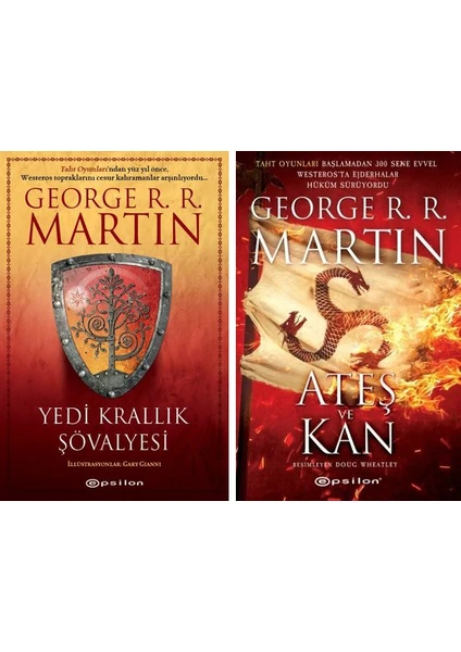 Yedi Krallık Şövalyesi (Ciltli) - Ateş ve Kan Seti - George R. R. Martin