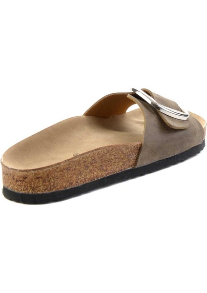 Vizon Nubuk Kadın Terlik K04819200001 fırsatları
