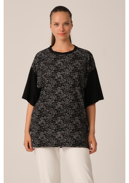 Baskılı Oversize T-Shirt (UN-70417)