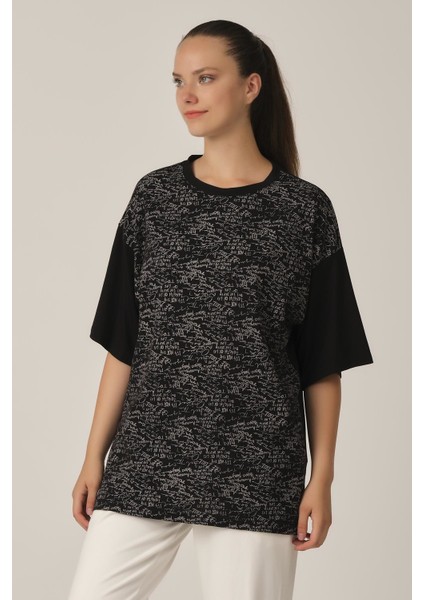 Baskılı Oversize T-Shirt (UN-70417)