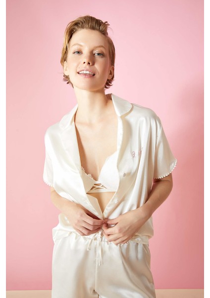 Dantelli Çapraz Askılı Bridal Dolgulu Push Up Sütyen U5403AZ21SP modelleri