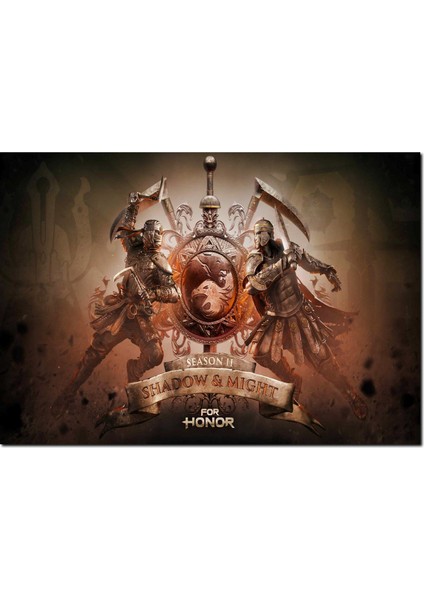 Cakatablo Ahşap Tablo For Honor Season 2 Shadow ve Might Görseli