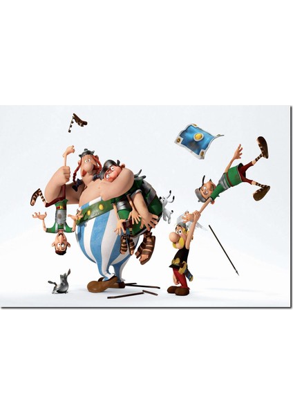 Cakatablo Ahşap Tablo Tanrıların Etki Alanı Asterix Görseli