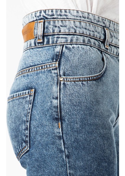 Vıgoss Kadın Kemer Detaylı Denim Pantolon 23827-00008 indirimleri
