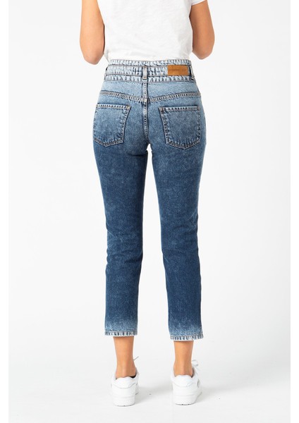 Vıgoss Kadın Kemer Detaylı Denim Pantolon 23827-00008