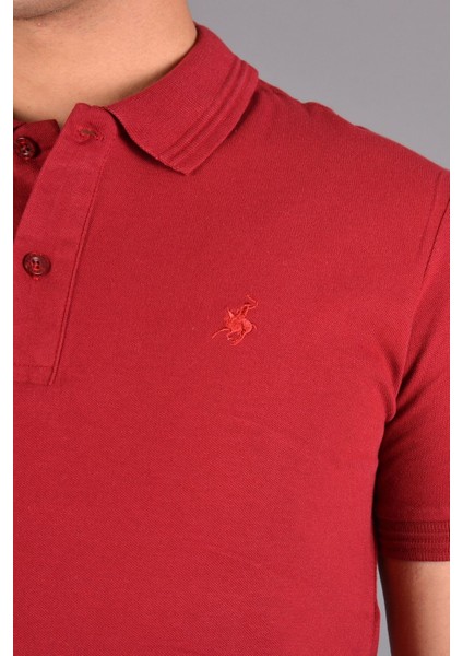Erkek Polo Yaka T-Shirt K-0145 - Bordo fırsatları