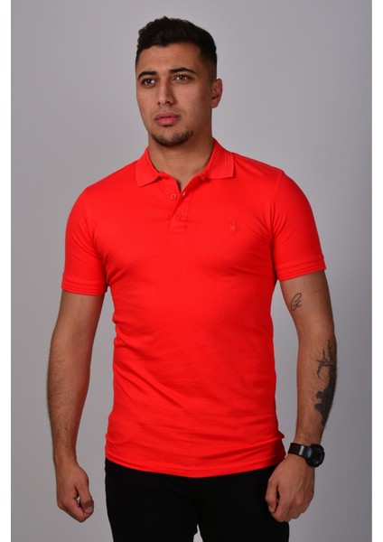 Erkek Polo Yaka T-Shirt K-0145 - Kırmızı