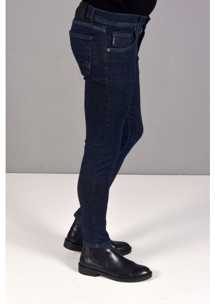 Erkek Likralı Slımfit Kot Pantolon K-0104 - Lacivert fiyatları
