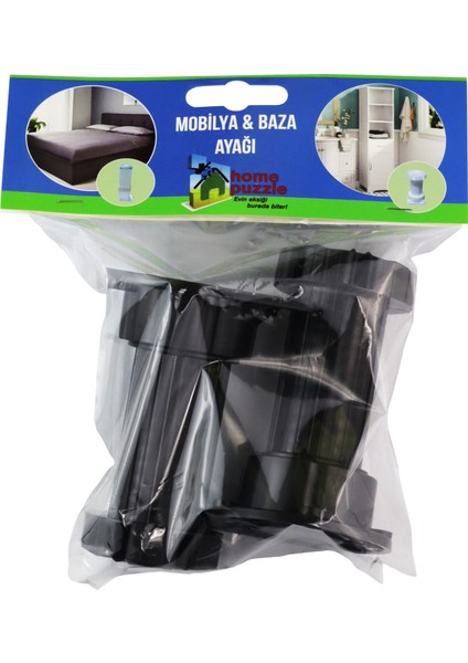 Plastik Ayarlı Baza Ayağı Oval 10-15 cm Siyah 2'li modelleri