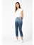 Vıgoss Kadın Kemer Detaylı Denim Pantolon 23827-00008 1