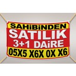 Sufi Dijital Satılık Branda Afiş Pankart 100X200 cm