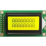 Alkatronik 0802A 8x2 Karakter LCD Modül Yeşil Display Ekran Yeşil Backlight 2 Satır 8 Karakter