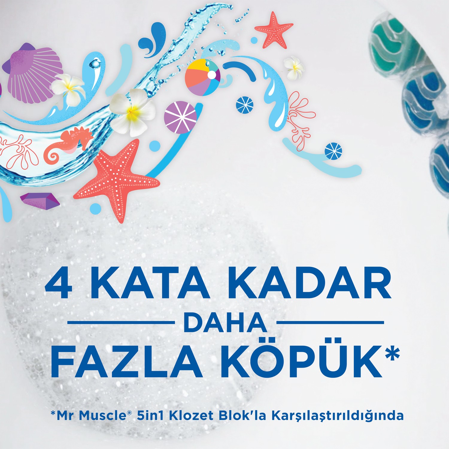 Mr Muscle Active Clean Klozet Blok Marine 2'li Fiyatı