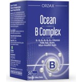 Orzax Ocean B Complex 50 Kapsül Takviye Edici Gıda