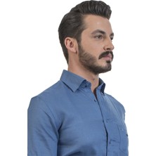 Louis V Gerstner Keten Düğmeli Yaka Cepli Yazlık Erkek Gömlek