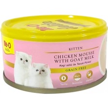 Me-O Meo Tahılsız Tavuklu ve Keçi Sütlü Yavru Kedi Yaş Maması 80 gr