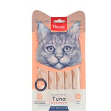Wanpy Somon ve Ton Balıklı Likit Kedi Ödül Maması 14 gr x 5 Adet