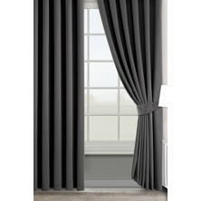 Cotton Studio Blackout Karartma Perde - Antrasit Gri