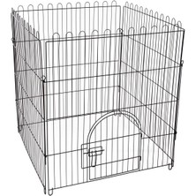 Doglife K2-1 Doglife Köpek Oyun Çiti Kapılı 84X95 cm 4 Parça Siyah Renk