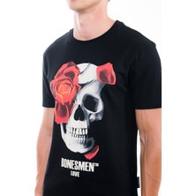 Bonesmen Yuvarlak Yaka T-Shirt Love Skull