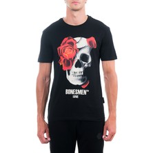 Bonesmen Yuvarlak Yaka T-Shirt Love Skull