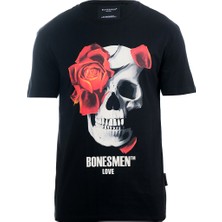 Bonesmen Yuvarlak Yaka T-Shirt Love Skull