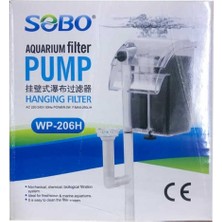 Sobo WP-206H-SOBO Akvaryum Şelale Filtre 3W 250 Lt