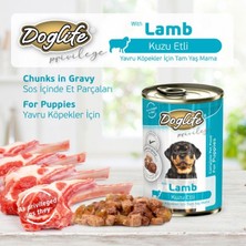 Doglife Puppy Kuzu Etli Yavru Köpek Konserve Maması 400 Gram 12LI