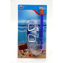 Vardem Kırmızı Kartela Oval Gözlüklü Şnorkel Set