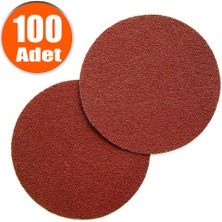 Badem10 Cırt Zımpara 125 mm Spiral Avuç Taşlama 80 KUM (100 ADET)