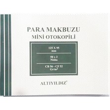 Altınyıldız 1 Asıl 1 Kopya Mini Otokopili Para Makbuzu