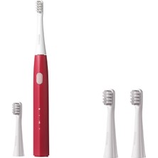 Dr.Bei Sonik GY1 Elektrikli Diş Fırçası Kırmızı & 2 Adet Clean Yedek Başlık