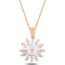 Takıhan Manolya Çiçeği 925 Ayar Gümüş Kolye