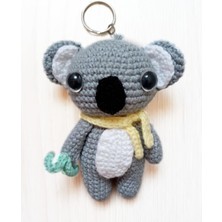 Oyuncak Park Maskot Koala Amigurumi Anahtarlık Oyuncak