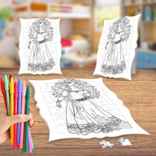 Asilmeydan Cesur Animasyon Karakteri Boyama Puzzle Tablo Çocuk Eğitici Yapboz