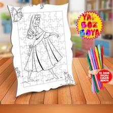 Asilmeydan Güzel Dans Eden Prenses Eğitici Boyama Puzzle Tablo ÇOCUK-781