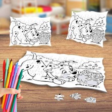 Asilmeydan Dalmaçyalı ve Yumurta Boyama Puzzle Tablo Çocuk Eğitici Yapboz