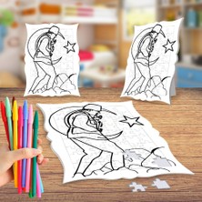 Asilmeydan Atatürk Kocatepe Boyama Puzzle Tablo Çocuk Eğitici Yapboz
