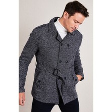 Buratti Slim Fit Cepli Pamuklu Kaşe KABAN Erkek KABAN 5841015