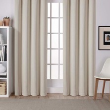 Pierre Cardin Atlas Saten Güneşlik Perde Krem