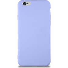 Kzy Apple iPhone 6 Kapak Içi Kadife Lansman Silikon Kılıf - Lila