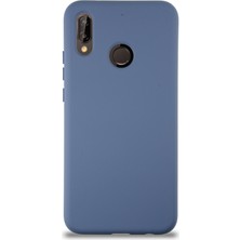 Kzy Huawei P20 Lite Kapak Içi Kadife Lansman Silikon Kılıf - Petrol Mavisi