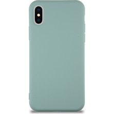 Kzy Apple iPhone x Kapak Içi Kadife Lansman Silikon Kılıf - Turkuaz