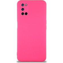 Kzy Oppo A72 Kapak Içi Kadife Kamera Korumalı Lansman Silikon Kılıf - Neon Pembe