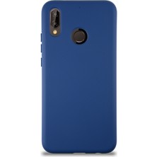 Kzy Huawei P20 Lite Kapak Içi Kadife Lansman Silikon Kılıf - Lacivert