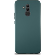 Kzy Huawei Mate 20 Lite Kapak Içi Kadife Lansman Silikon Kılıf - Yeşil